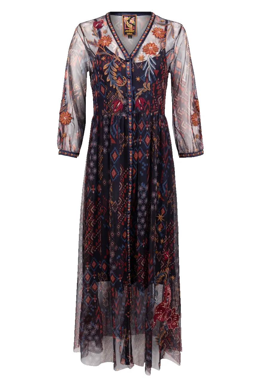 Johnny Was Theia Mesh Dress sold by Pinto Ranch