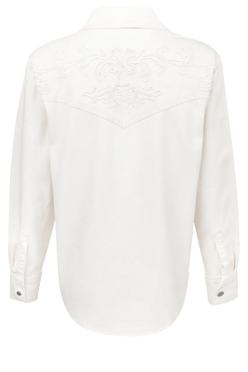 Raisonnel Ivory Denim Shirt sold by Pinto Ranch product image thumbnail 2