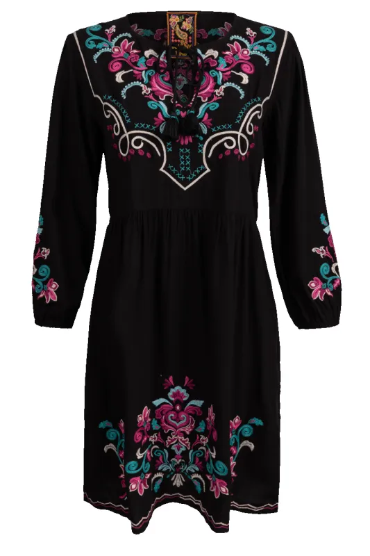 Johnny Was Multi-Colored Embroidered Dress sold by Pinto Ranch