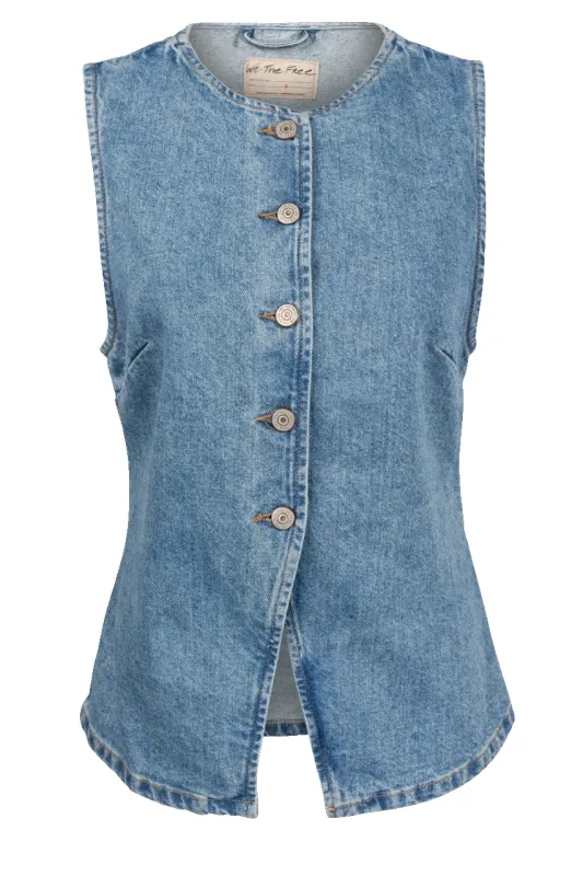Free People Denim Aimee Vest sold by Pinto Ranch