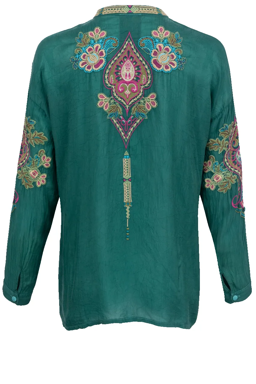 Johnny Was Audrey Mandarin Collar Blouse sold by Pinto Ranch product image thumbnail 2