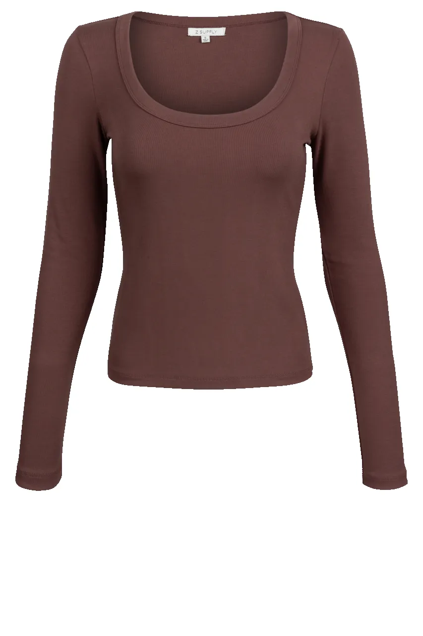 Z Supply Second Skin Scoop Neck Top sold by Pinto Ranch