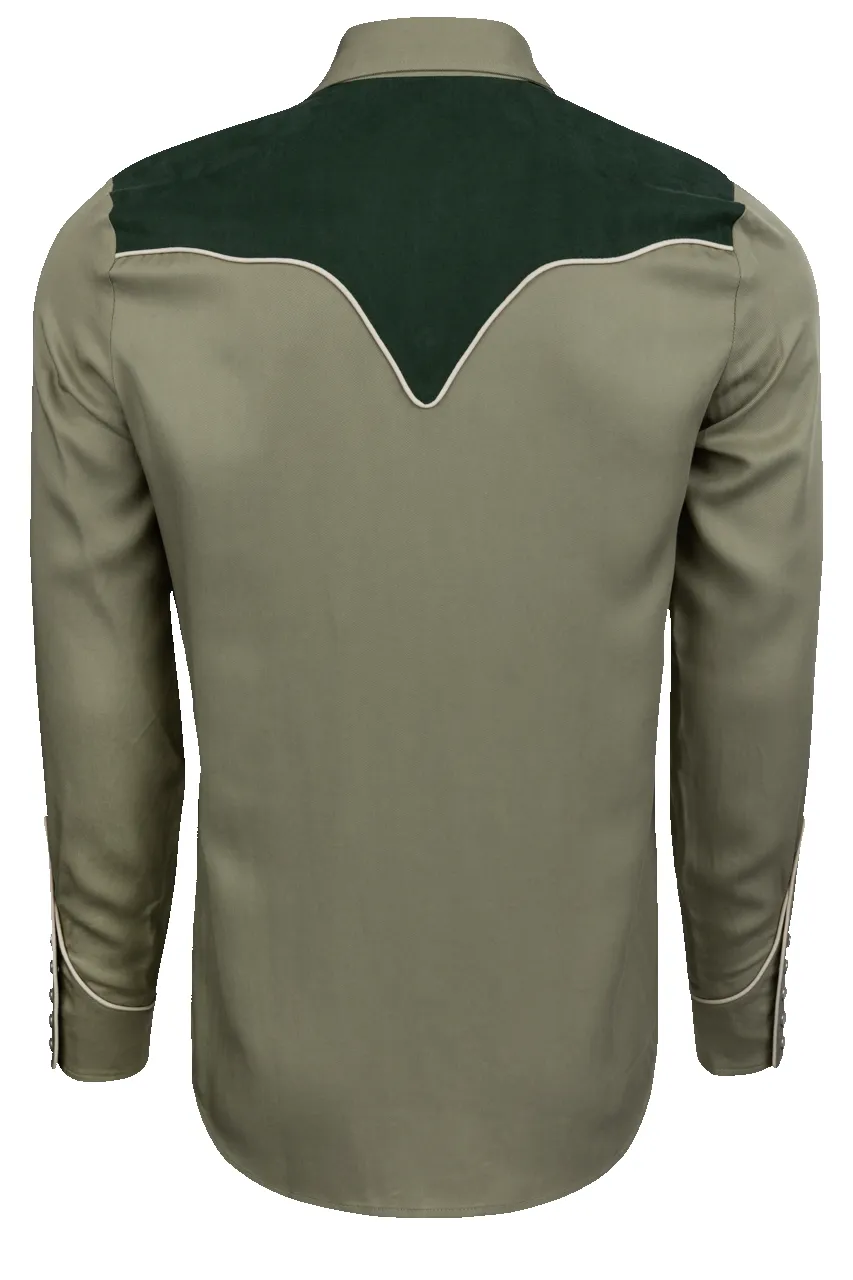 H Bar C Snap Front San Juan Shirt - Green sold by Pinto Ranch product image thumbnail 2