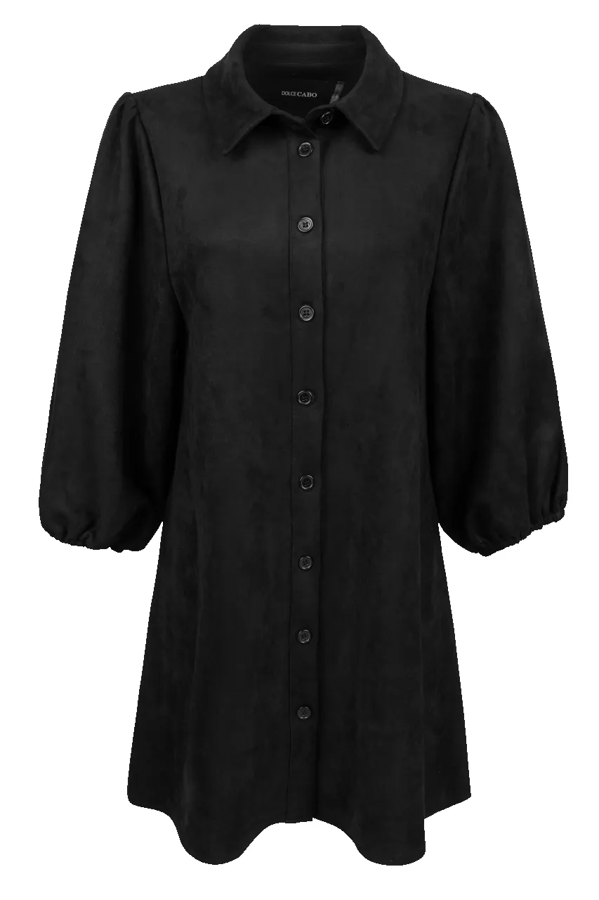 Dolce Cabo Faux Suede Shirt Dress sold by Pinto Ranch product image thumbnail 4