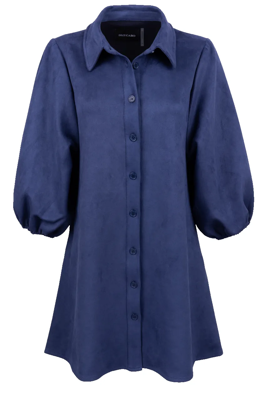 Dolce Cabo Faux Suede Shirt Dress sold by Pinto Ranch product image thumbnail 2
