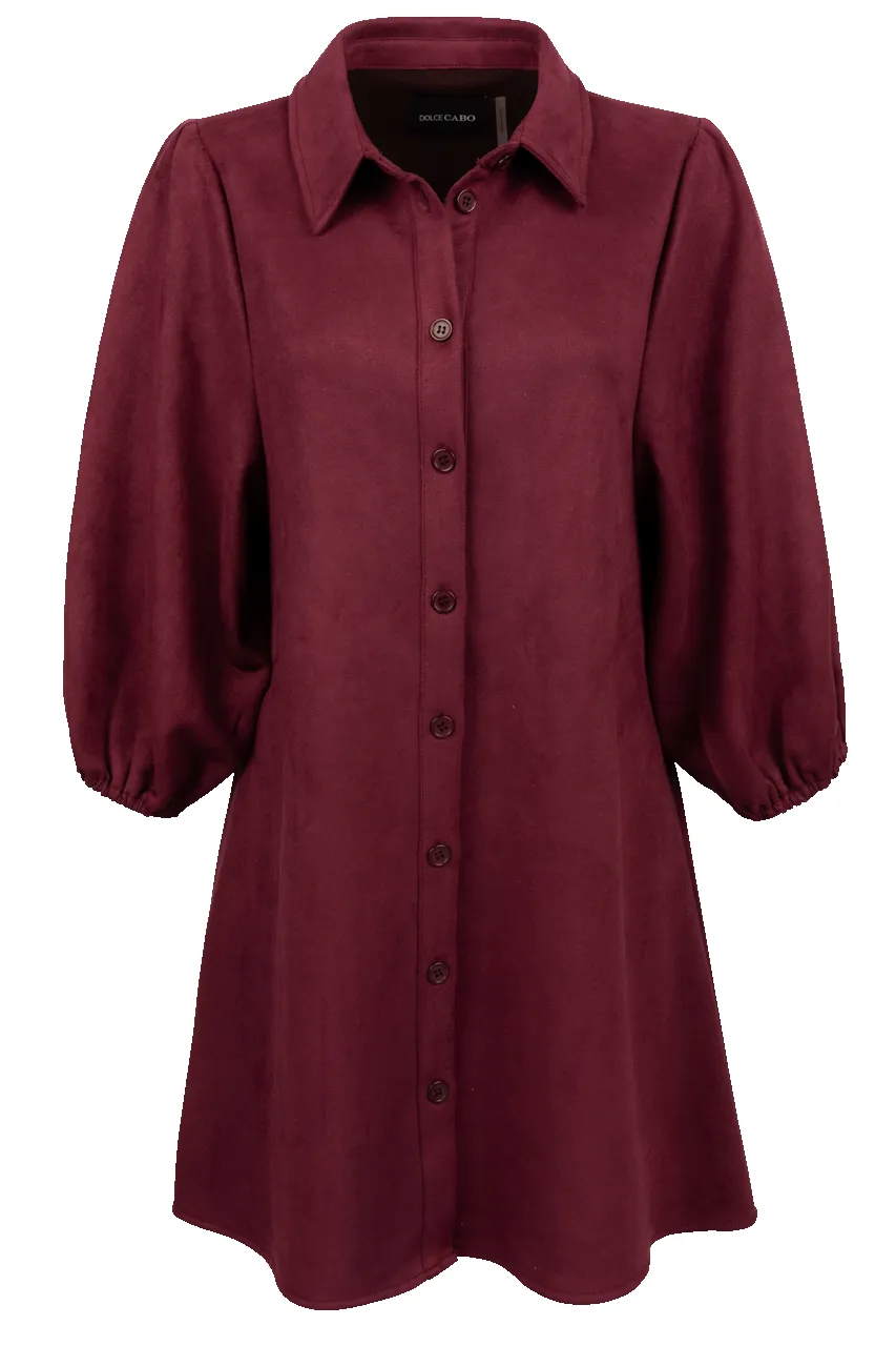 Dolce Cabo Faux Suede Shirt Dress sold by Pinto Ranch product image thumbnail 3