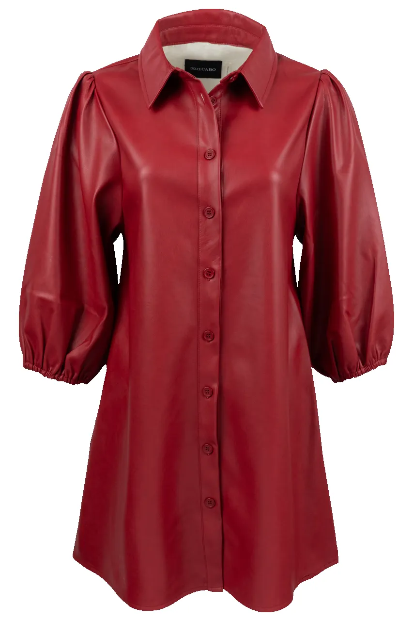 Dolce Cabo Vegan Leather Shirt Dress sold by Pinto Ranch product image thumbnail 4