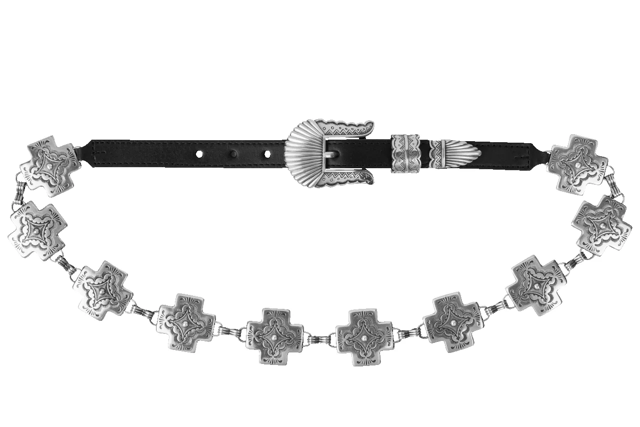 Tony Lama Nizhoni Cross Chain Belt sold by Pinto Ranch product image thumbnail 2