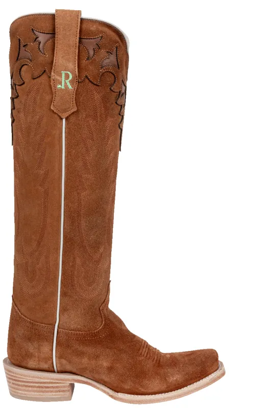 R. Watson Roughout Narrow Cowgirl Boots - Ginger made by Pinto Ranch