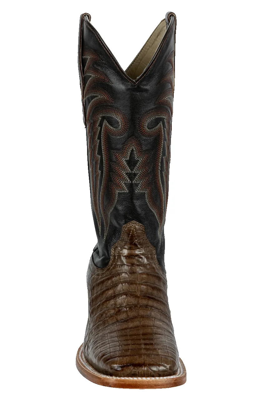 R. Watson Caiman Belly Cowboy Boots - Coco sold by Pinto Ranch product image thumbnail 3