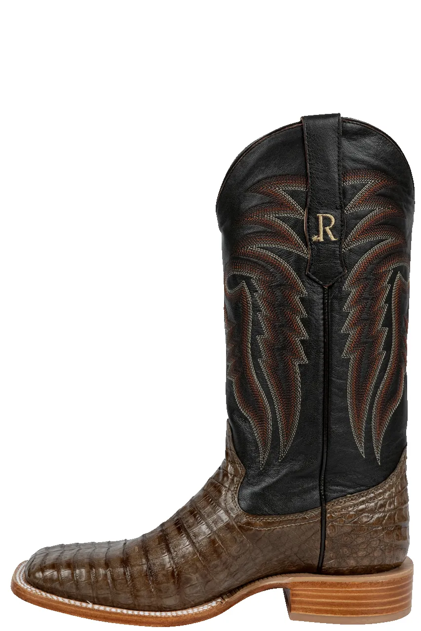 R. Watson Caiman Belly Cowboy Boots - Coco sold by Pinto Ranch product image thumbnail 4
