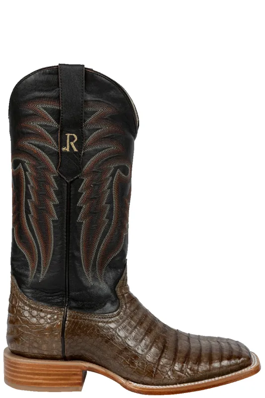 R. Watson Caiman Belly Cowboy Boots - Coco sold by Pinto Ranch