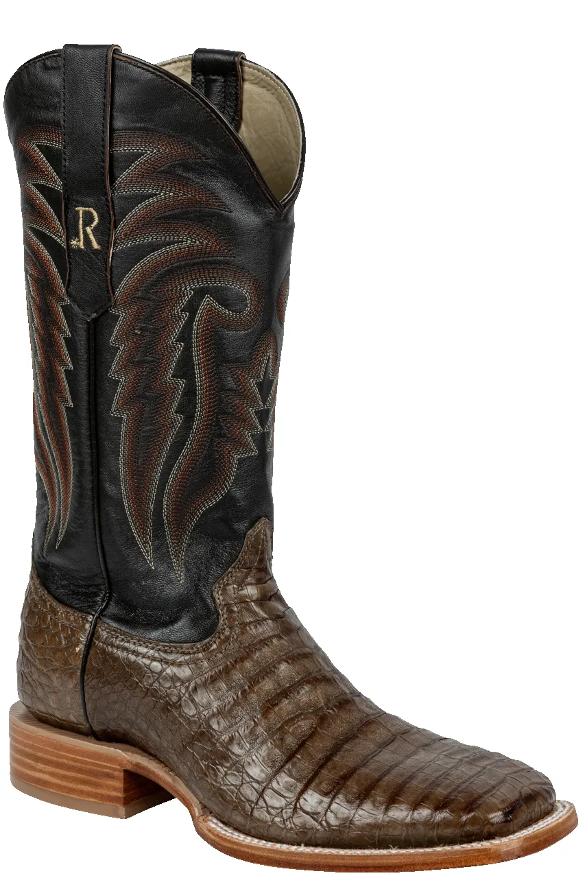 R. Watson Caiman Belly Cowboy Boots - Coco sold by Pinto Ranch product image thumbnail 2