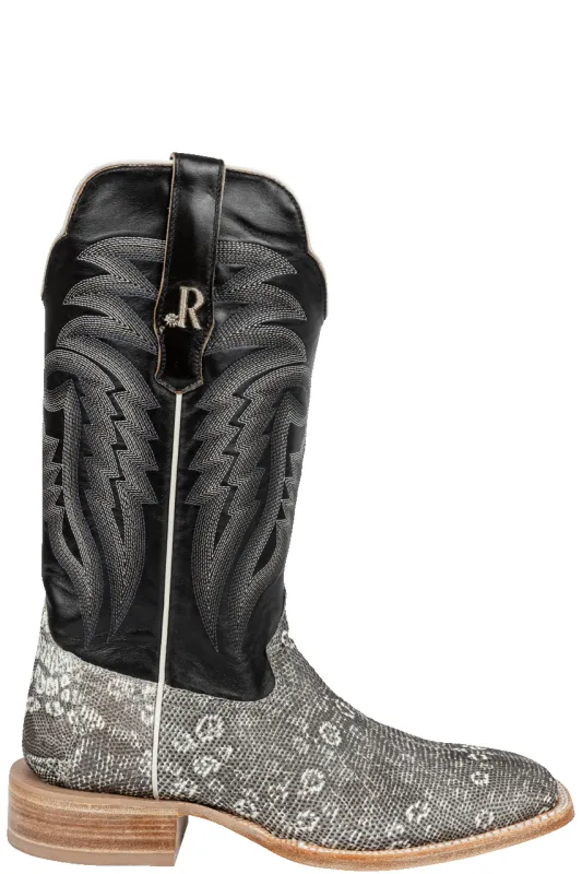 R. Watson Ringtail Lizard Cowboy Boots - Natural made by Pinto Ranch