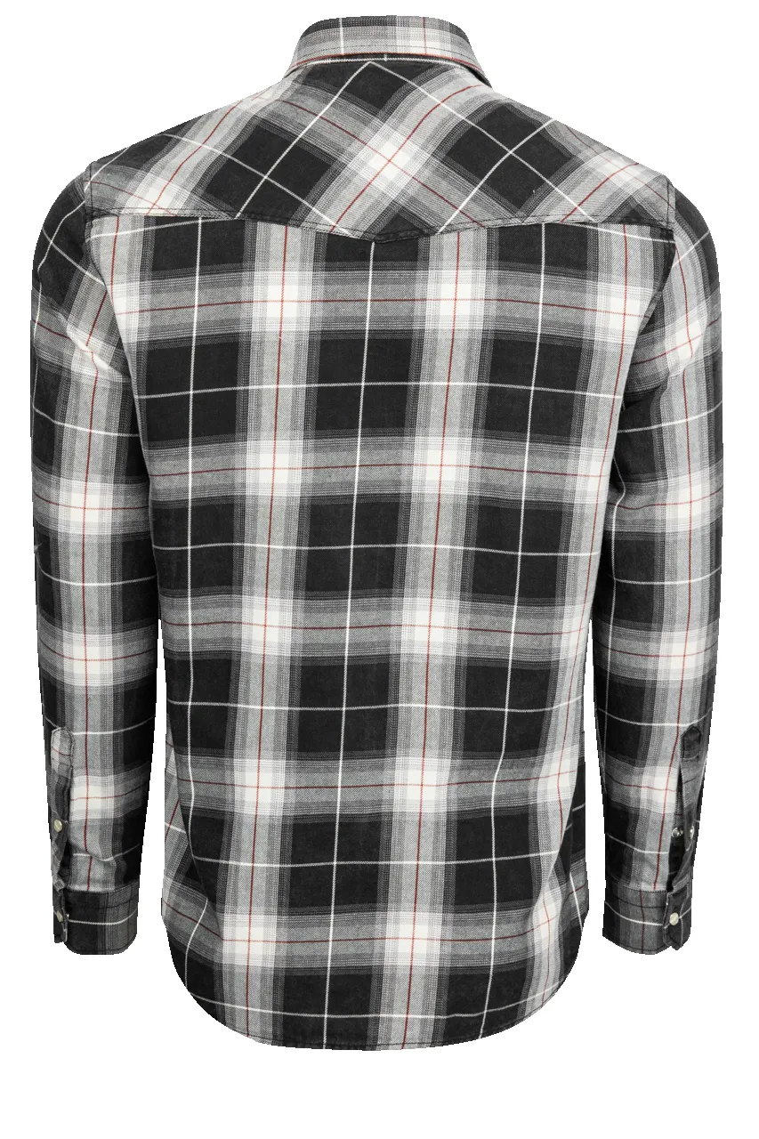 Garnet Snap Front Shirt - Black Plaid sold by Pinto Ranch product image thumbnail 2