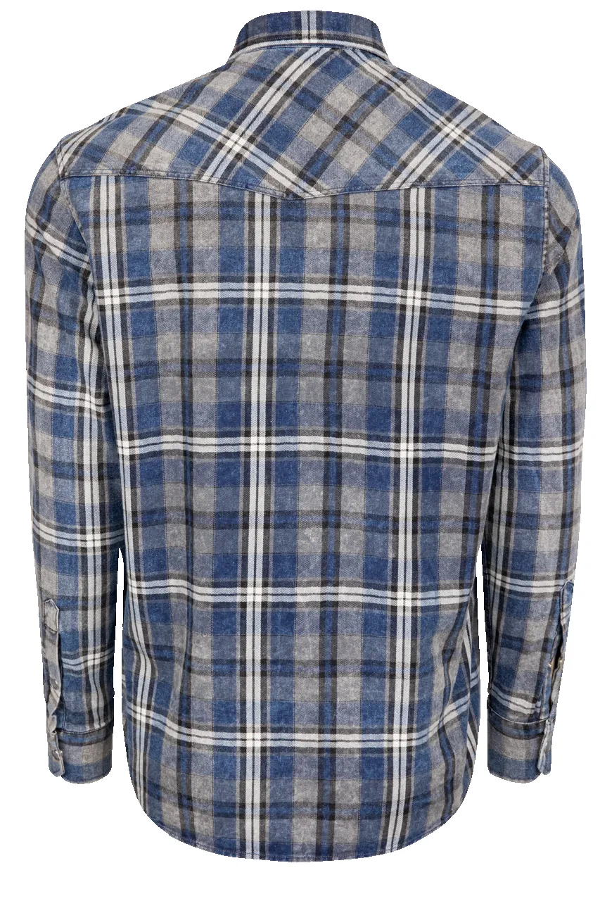 Garnet Snap Front Shirt - Steel Blue sold by Pinto Ranch product image thumbnail 2