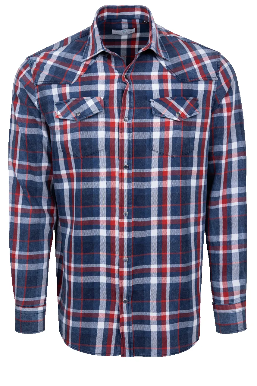 Garnet Snap Front Shirt - Burgundy sold by Pinto Ranch