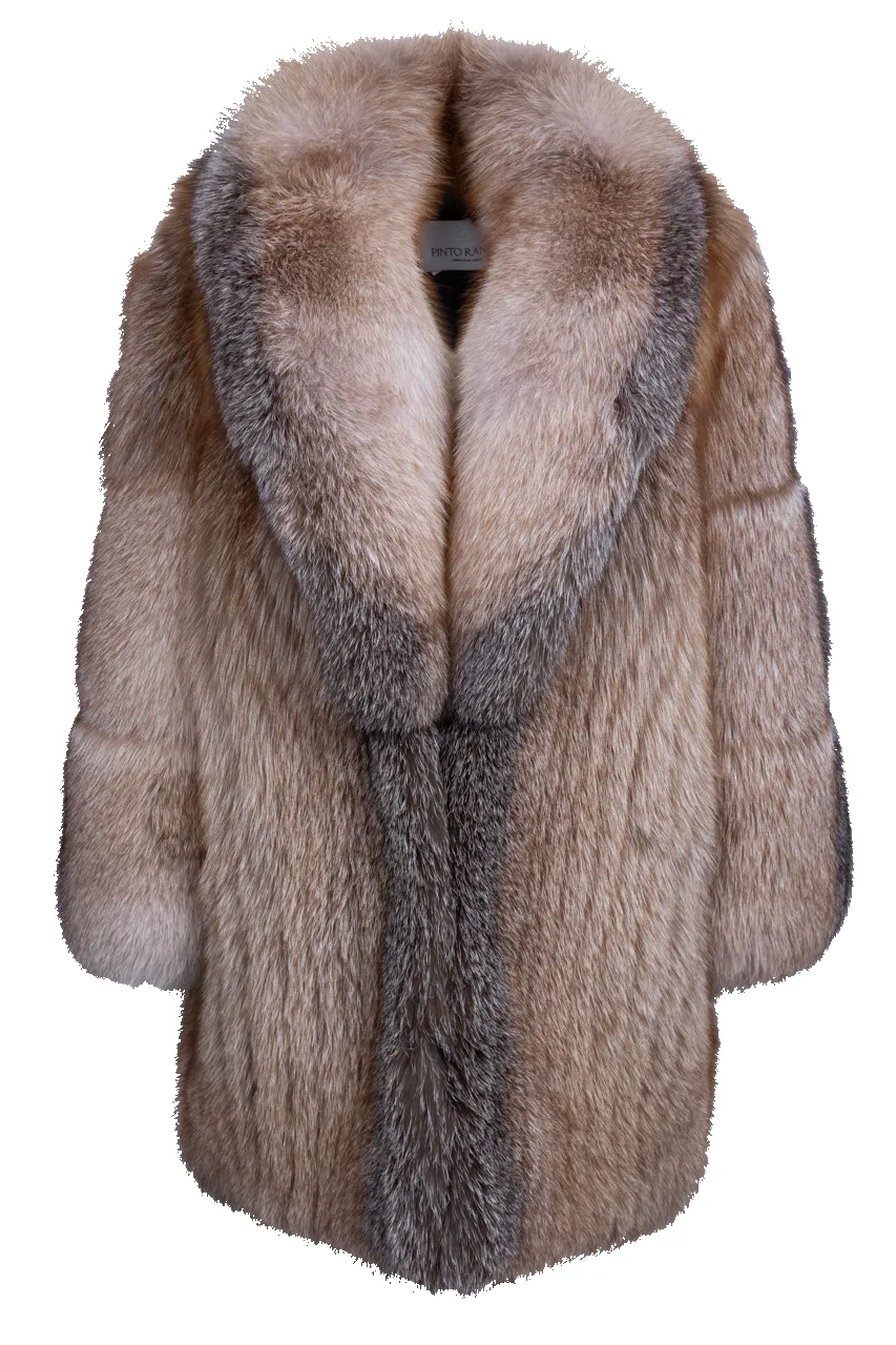 Pinto Ranch Multi-Colored Fox Fur Coat sold by Pinto Ranch
