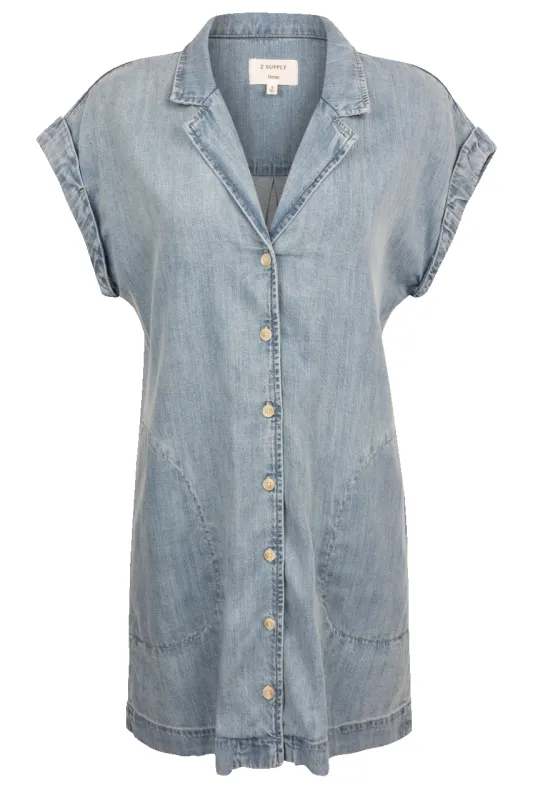 Z Supply Napa Denim Mini Dress made by Z Supply