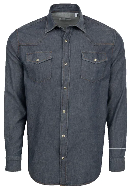 Garnet Snap Front Shirt - Dark Indigo sold by Pinto Ranch