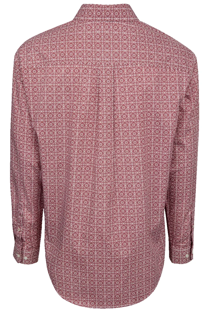 Cinch Foulard Print Button-Front Shirt - Red Royal sold by Pinto Ranch product image thumbnail 2