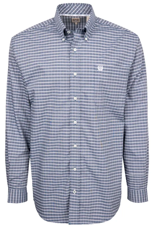 Cinch Button-Front Shirt - Blue Check sold by Pinto Ranch