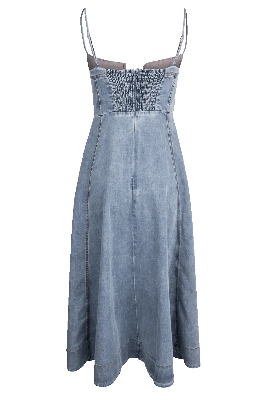 Klesis Bustier Corset Dress - Denim sold by Pinto Ranch product image thumbnail 2