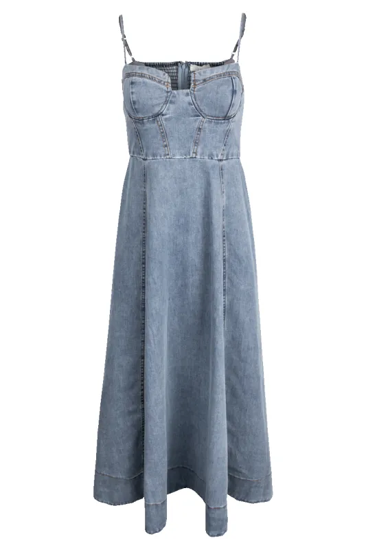 Klesis Bustier Corset Dress - Denim made by Klesis
