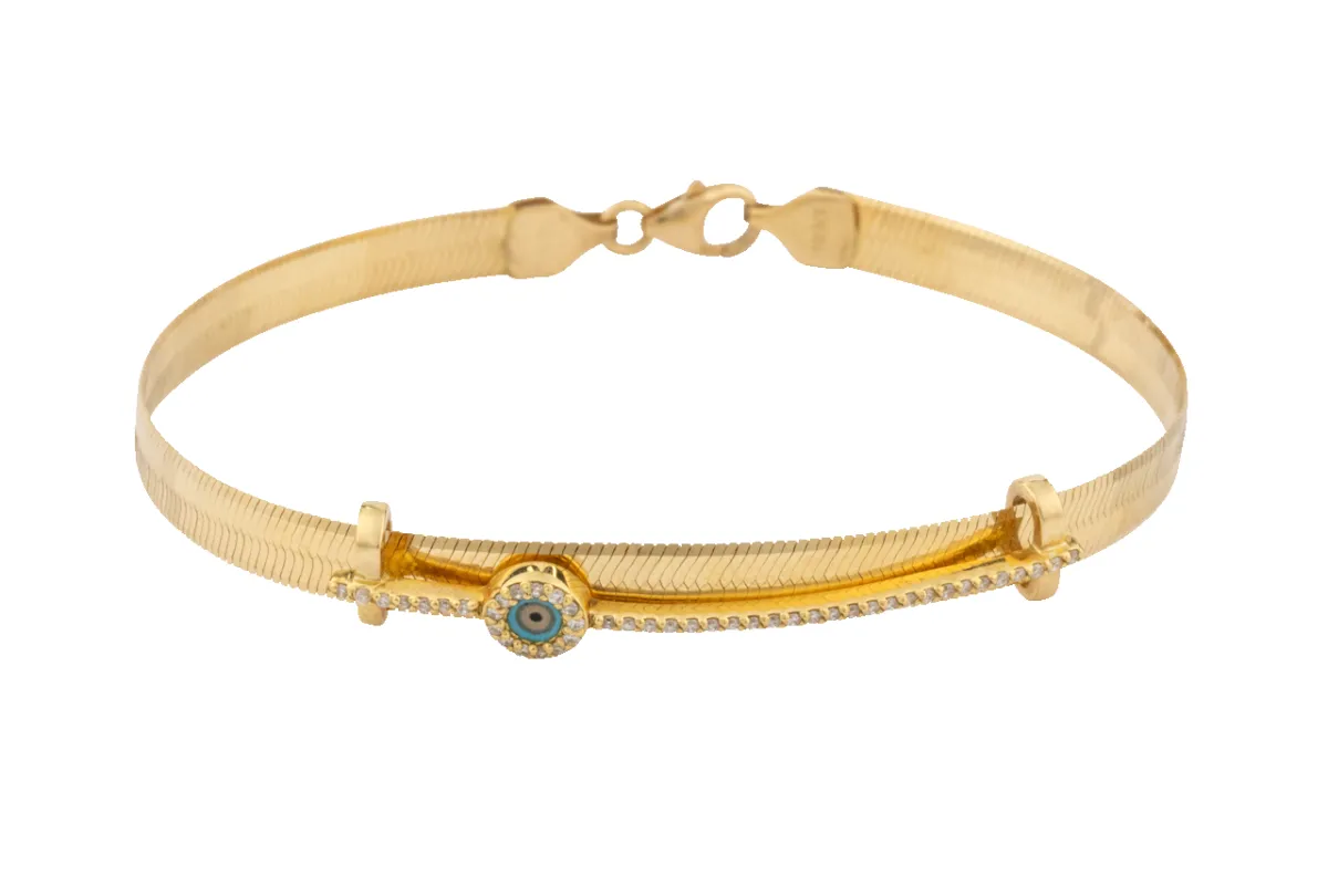 Gold & Diamond Bangle made by Pinto Ranch