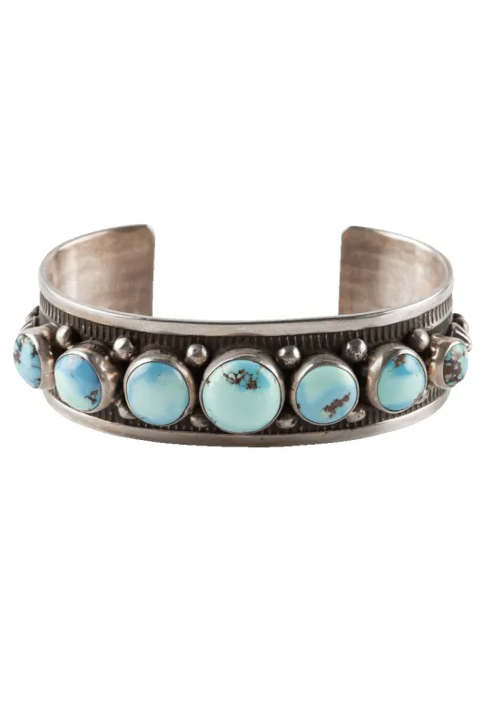 Golden Hills Turquoise Cuff Bracelet made by Pinto Ranch