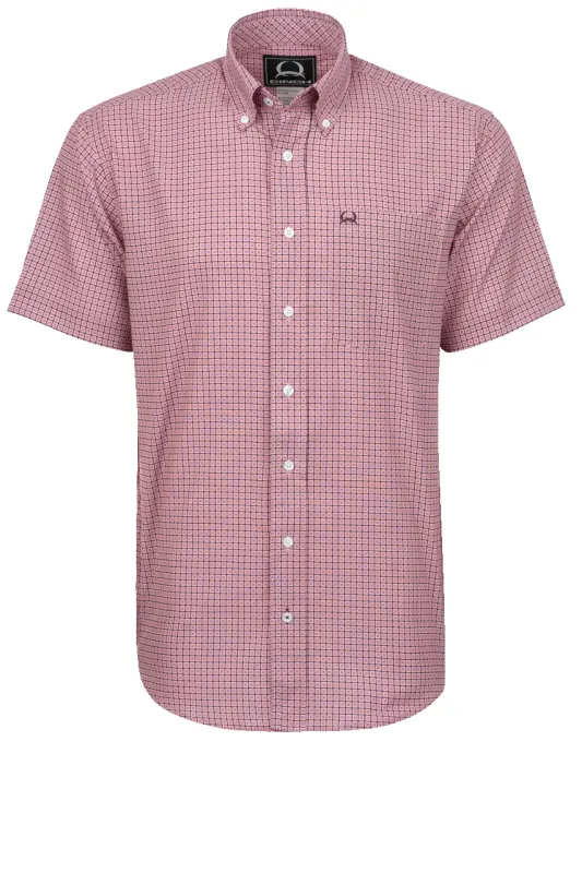 Cinch Arena Flex Button-Front Shirt - Dotted Pink made by Pinto Ranch