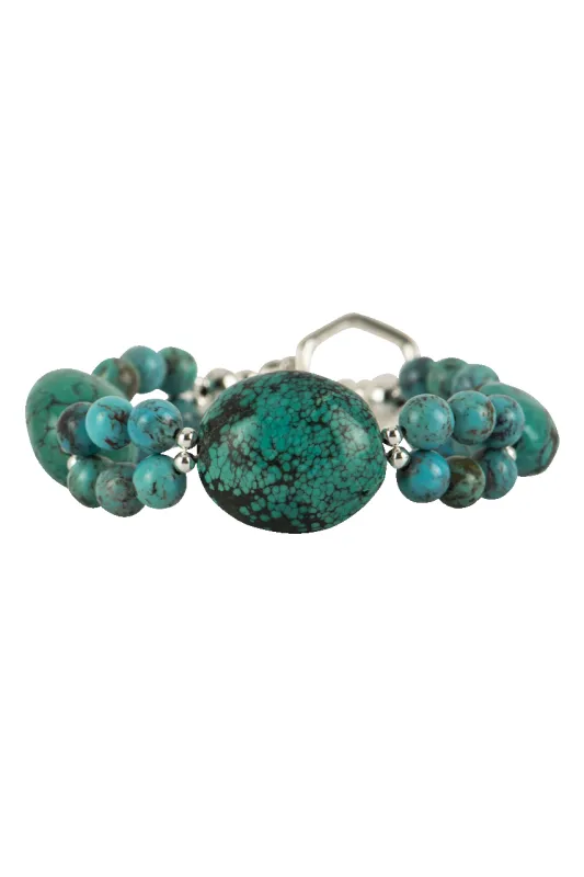Paige Wallace Turquoise Nugget Bracelet sold by Pinto Ranch