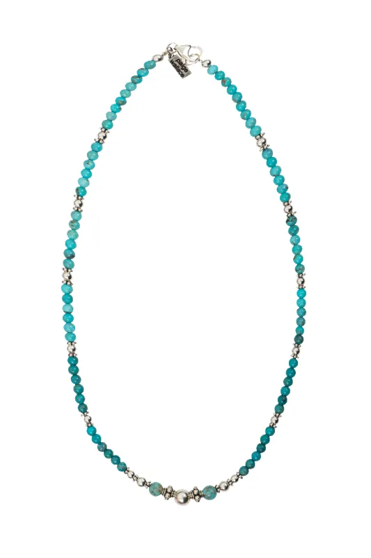 Paige Wallace Beaded Turquoise Necklace made by Pinto Ranch