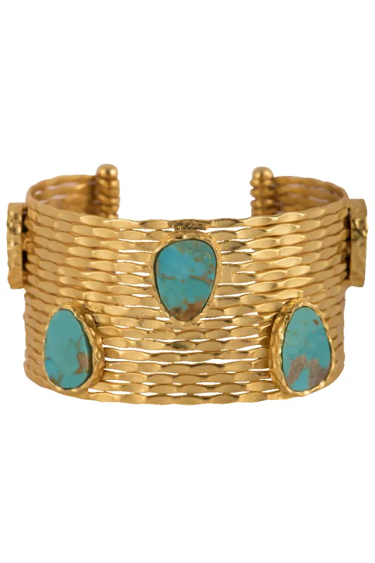Christina Greene Stackable Turquoise Cuff made by Pinto Ranch