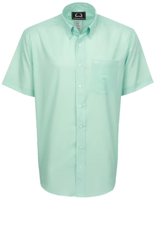 Cinch Arena Flex Button-Front Shirt - Mint Diamond made by Cinch