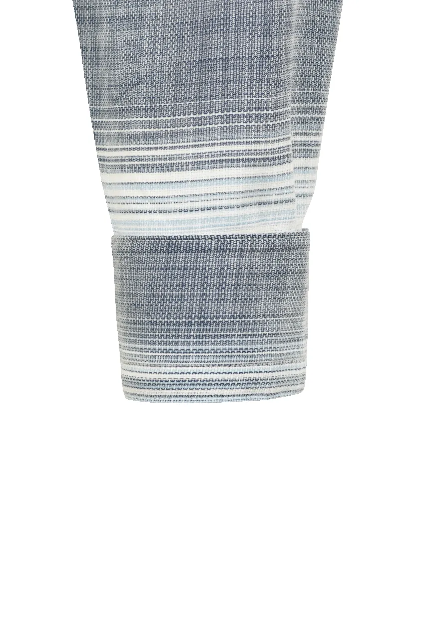 Garnet Button-Front Sport Shirt - Striped Blue sold by Pinto Ranch product image thumbnail 3