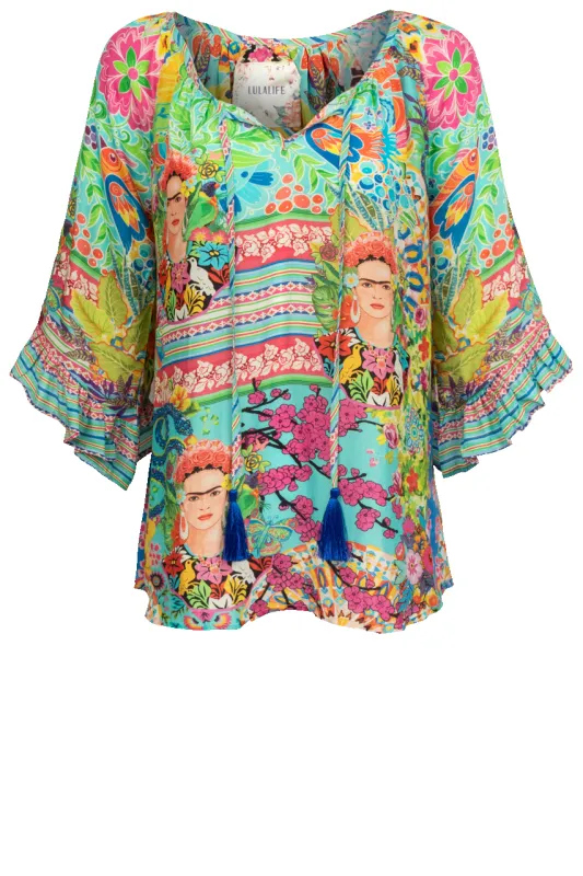 Lula Life Printed Bonita Blouse made by Pinto Ranch