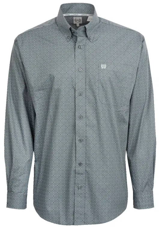 Cinch Button-Front Shirt - Blue Dobby sold by Pinto Ranch