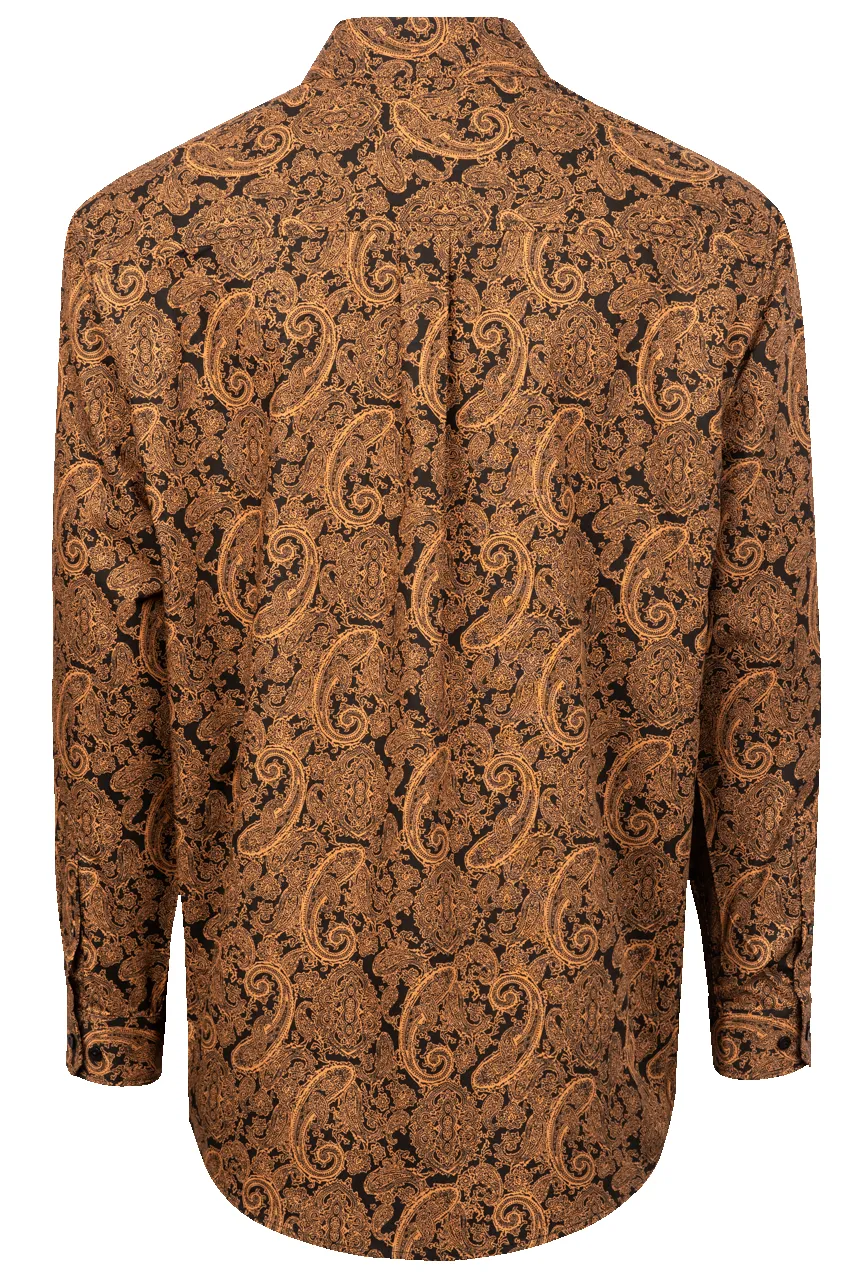 Cinch Button-Front Shirt - Black Paisley sold by Pinto Ranch product image thumbnail 2
