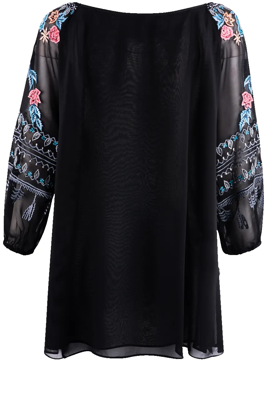 Vintage Collection Black Embroidered Peasant Top sold by Pinto Ranch product image thumbnail 2