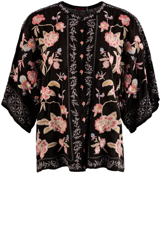 Johnny Was Mulane Blouse - Black sold by Pinto Ranch