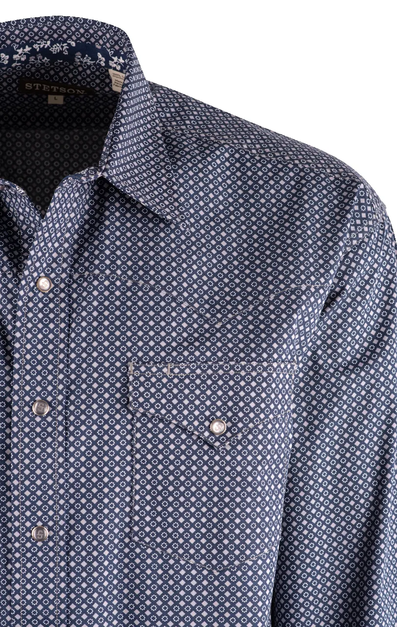 Stetson Blue Diamond Western Shirt sold by Pinto Ranch product image thumbnail 3