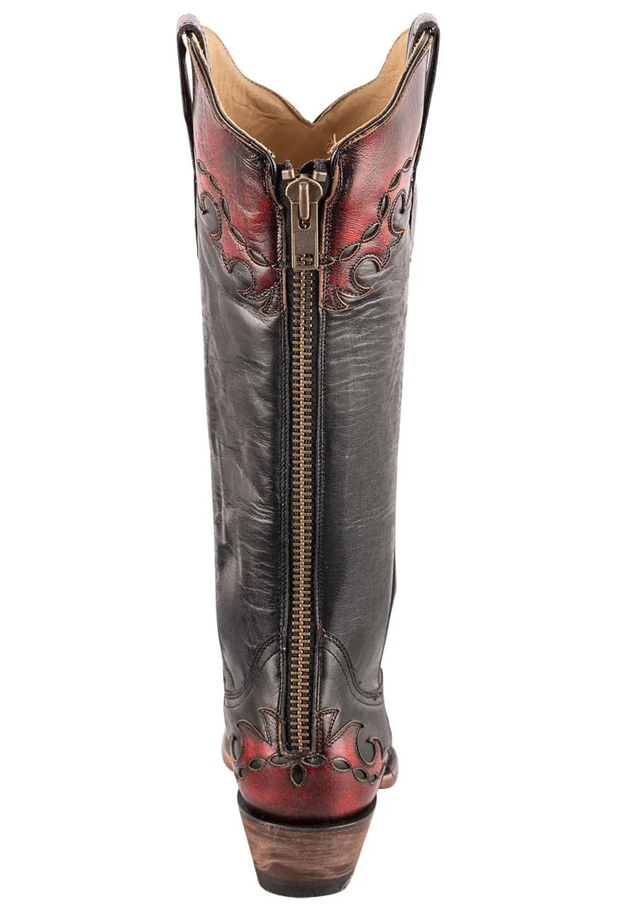Stetson Women's 15" Black Wingtip Cowboy Boots sold by Pinto Ranch product image thumbnail 4