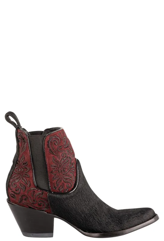 Old Gringo Women's Cowhide Zurich Cowgirl Boots - Burgundy & Black sold by Pinto Ranch