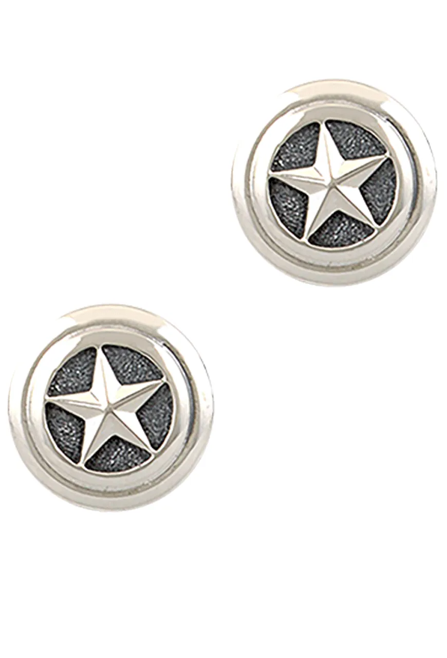 Greg Jensen Sterling Silver Star Cufflinks sold by Pinto Ranch