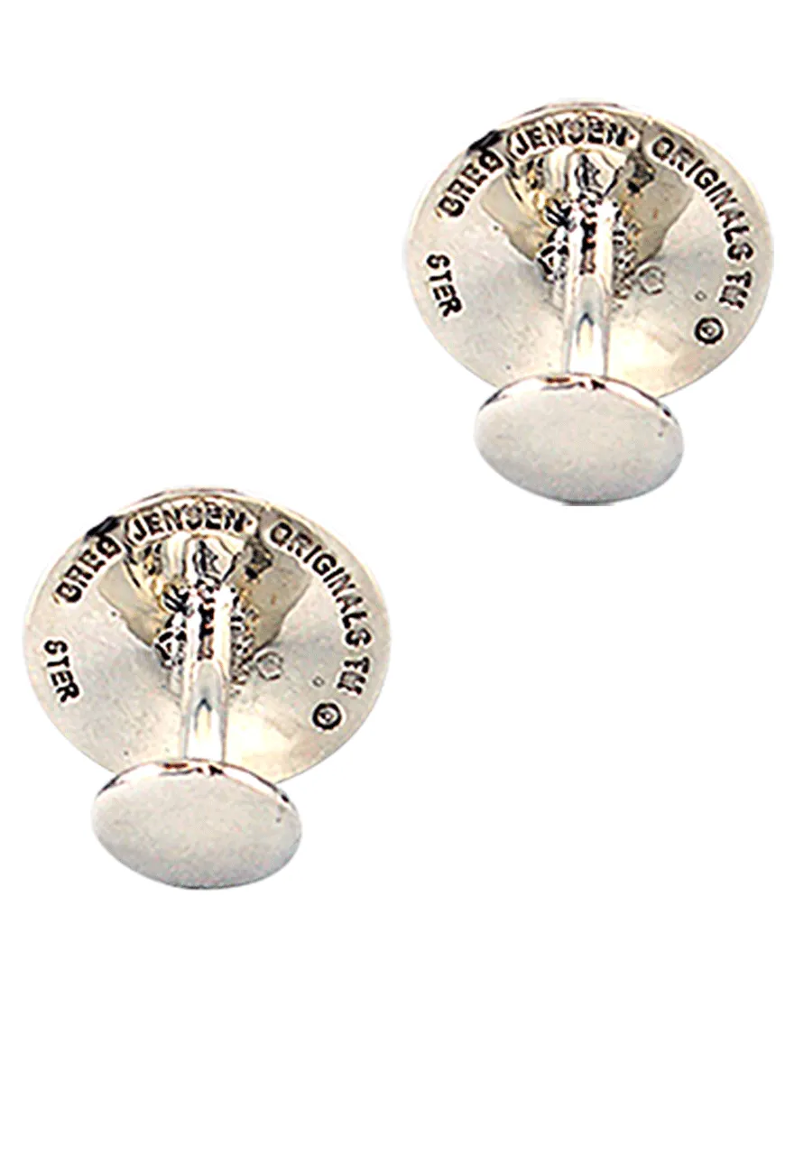Greg Jensen Sterling Silver Star Cufflinks sold by Pinto Ranch product image thumbnail 2