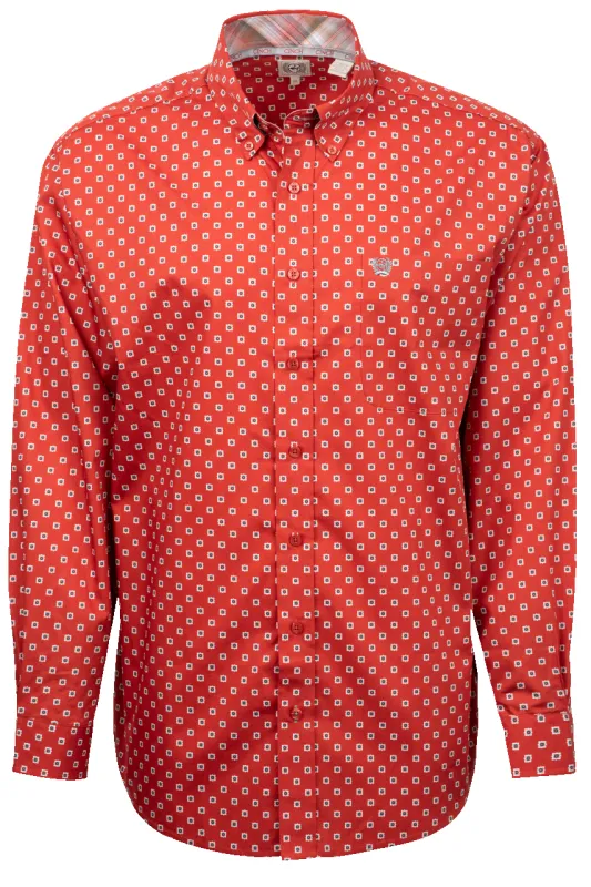 Cinch Button-Front Shirt - Red Foulard made by Pinto Ranch