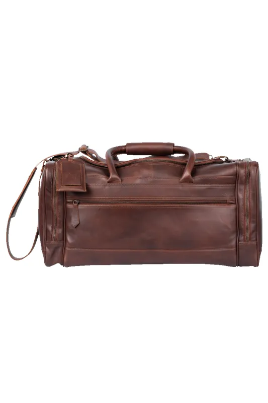 Madison Creek Leather Weekender Bag made by Pinto Ranch