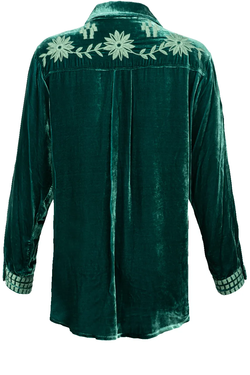Johnny Was Velvet Georgina Oversized Shirt sold by Pinto Ranch product image thumbnail 2