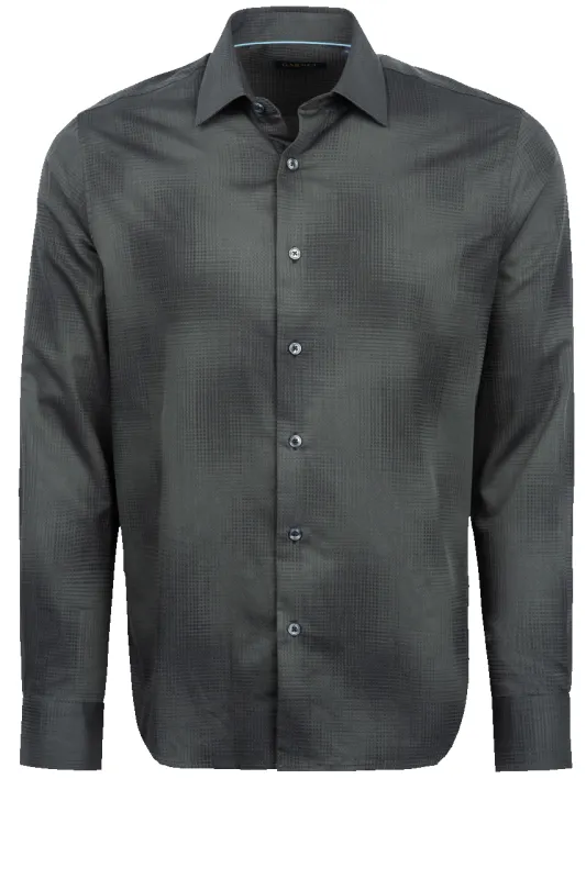 Garnet Button-Front Shirt - Black Jacquard made by Pinto Ranch